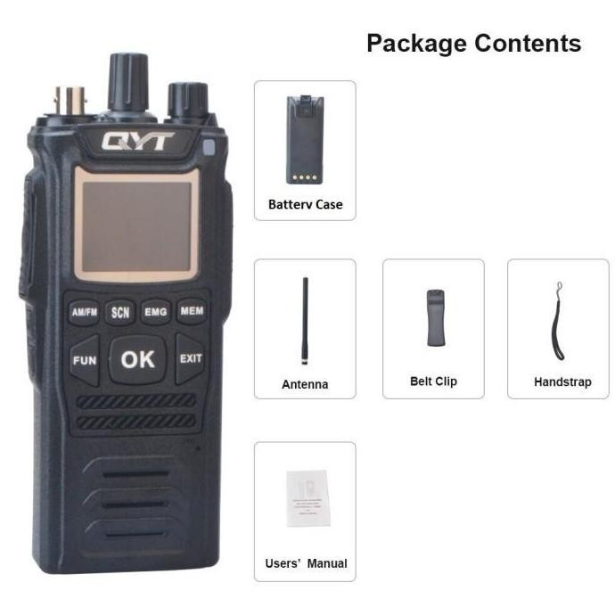 ZOLDYCK- QYT CB-58 AM FM 27MHz HT CB Handheld Radio HT Walkie Talkie CB58 QB58L