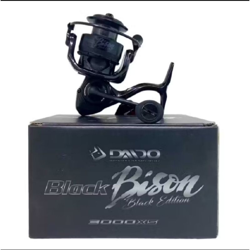 ( DISKON ) REEL PANCING DAIDO BLACK BISON BYSON  BB 7+1 RATIO 7.2:1 FREE HANDLE & DRAG KNOB MAX DRAG