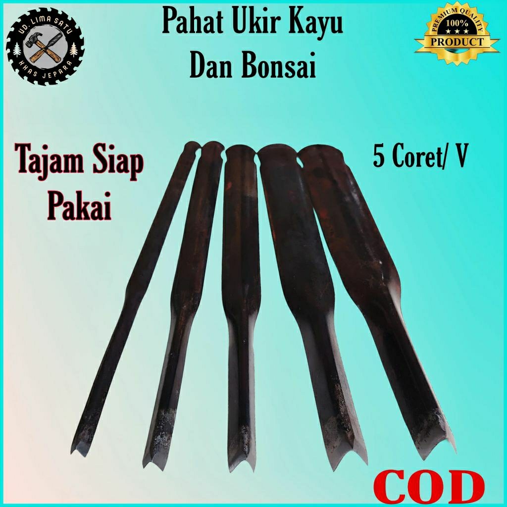 [TERMURAH] Pahat Tatah Ukir Kayu Jenis Coret V Ecer QJS