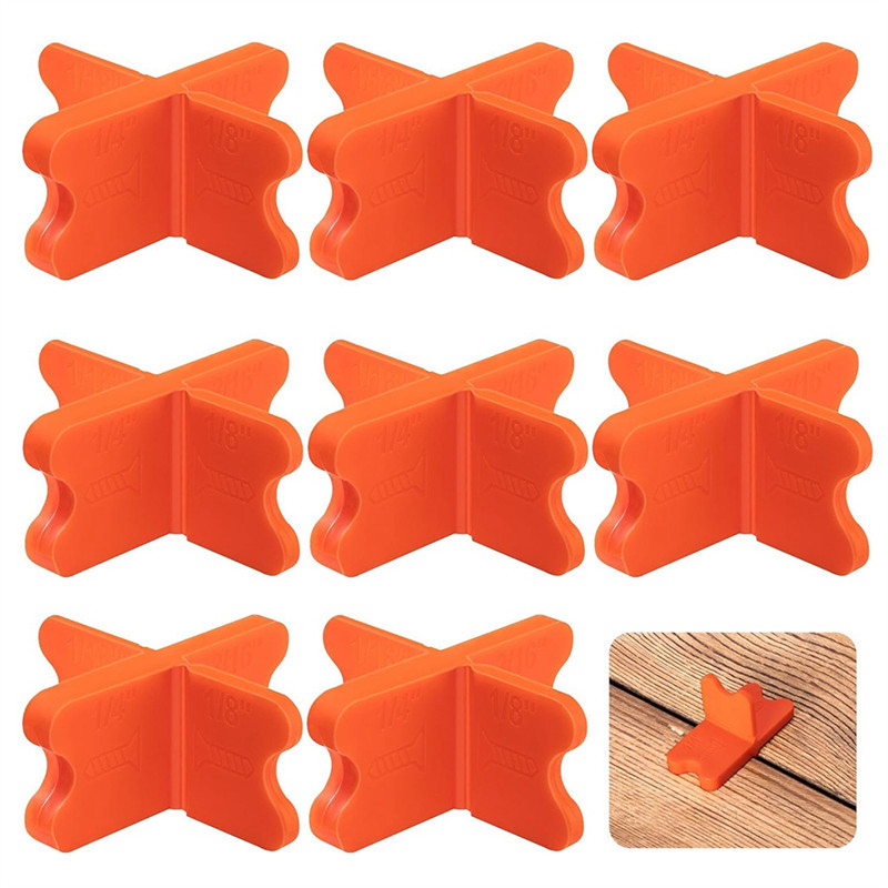 TTS NEWDeck Spacer Tool Pressure Treated Composite Decking Deck Spacers Assorted Orange
