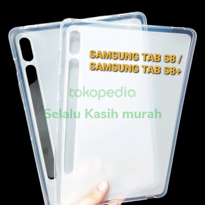 Softcase Silicon Samsung Galaxy Tab S8 / Samsung Galaxy Tab S8 Plus - Bening, Samsung Tab S8+