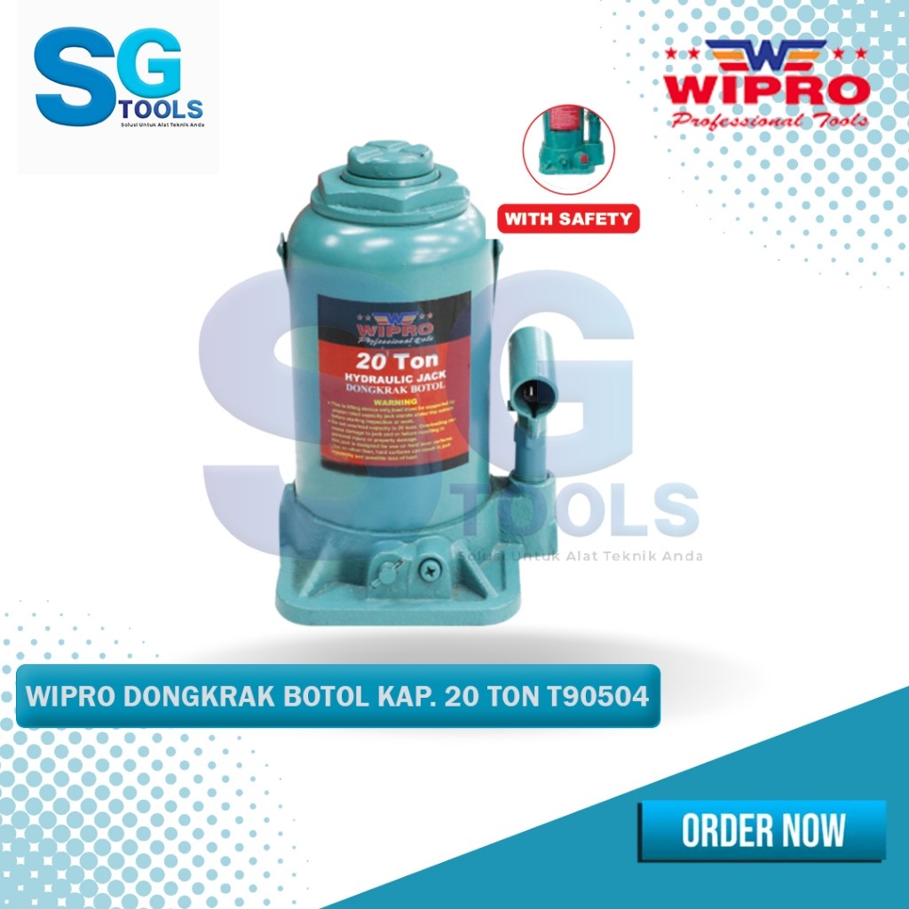 Wipro dongkrak botol  10 ton, 20 ton T92004 - dongkrak kendaraan kapasitas  10 ton, 20 ton - dongkra