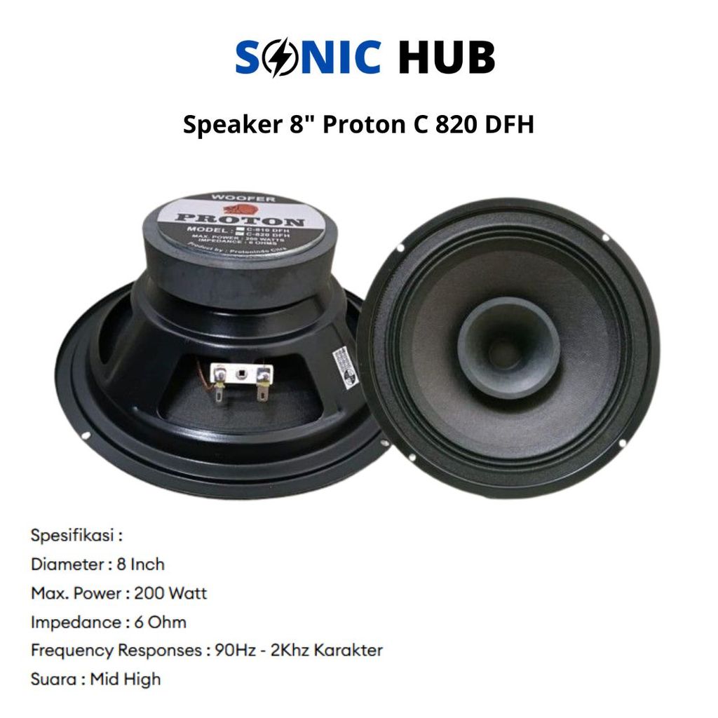 Speaker 8 Inch Proton C-820 DFH Full Range