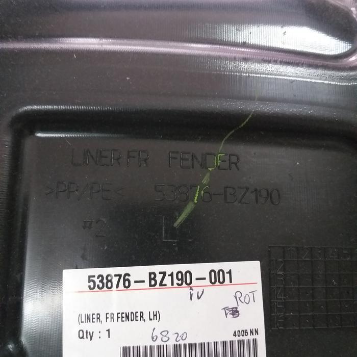 53876-bz190 liner fender kiri avanza 2013 BEST