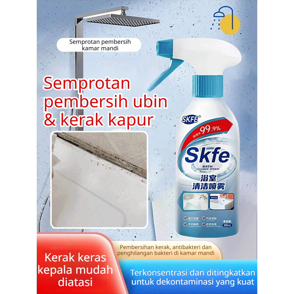 Bersih Kilat/Tanpa Gosok HFH-UBELA Pembersih Kamar Mandi Toilet Anti Kerak/Jamur/Noda Membandel Cair