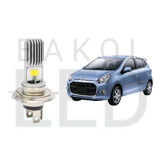 2pcs Lampu Utama LED H4 COB Mobil Daihatsu Ayla 2013 2025 BL