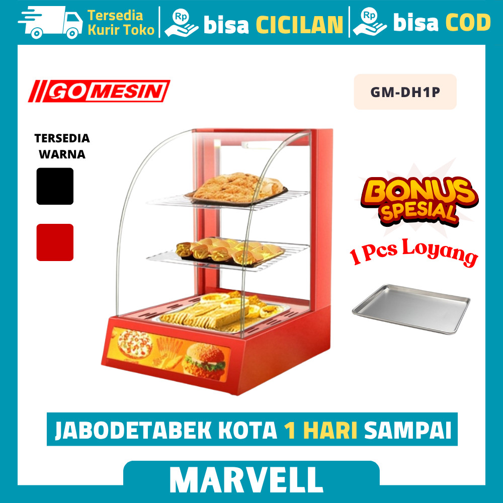 SHOWCASE WARMER GOMESIN GM-DH1P FRIED CHICKEN SHOWCASE WARMER