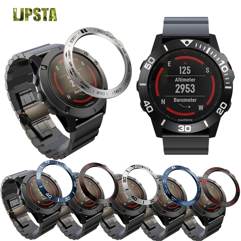 For Garmin Fenix 3 / Fenix3 HR Watch Bezel Ring Adhesive Cover Case Stainless Steel Smart watch acce