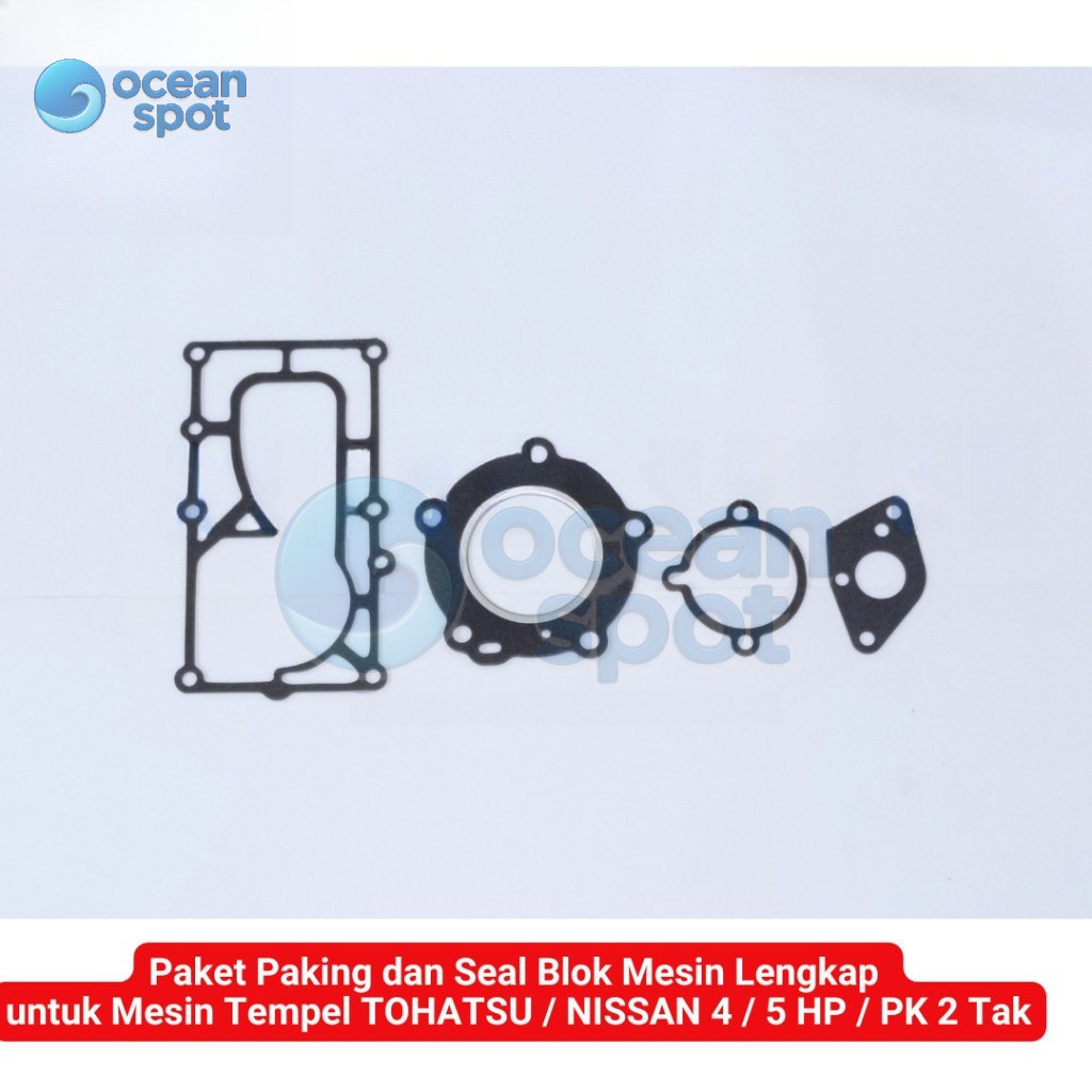 Paket Paking dan Seal Blok Mesin Lengkap untuk Mesin Tempel TOHATSU / NISSAN 4 / 5 HP / PK 2 Tak ( o