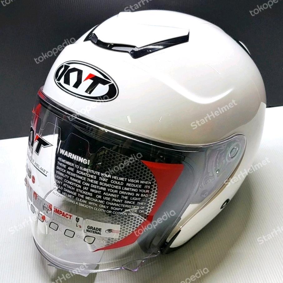 Helm KYT KYOTO R Solid White Gloss Original New