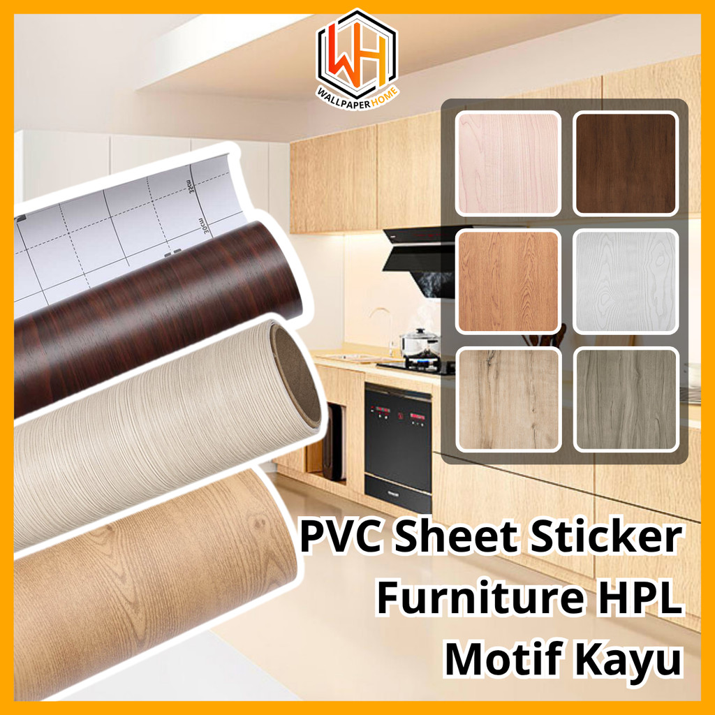 PVC SHEET RONA STIKER PELAPIS FURNITURE MOTIF KAYU STICKER PELAPIS FURNITUR MEJA LEMARI RAK