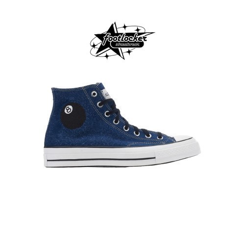 Sepatu Converse Stussy X  70 Hi 8 Ball Dark Blue  Original   Unisex
