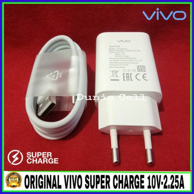 Charger Vivo V19 Vivo V17 Pro ORIGINAL 100% Super Charger USB C