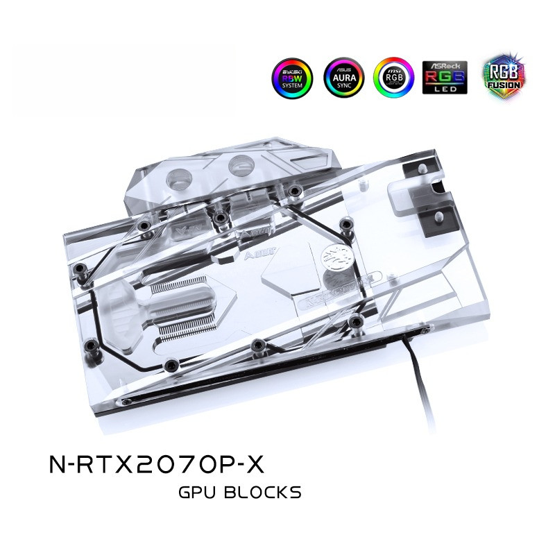 Bykski GPU Water Cooling Block for Founders RTX 2070 NRTX2070X