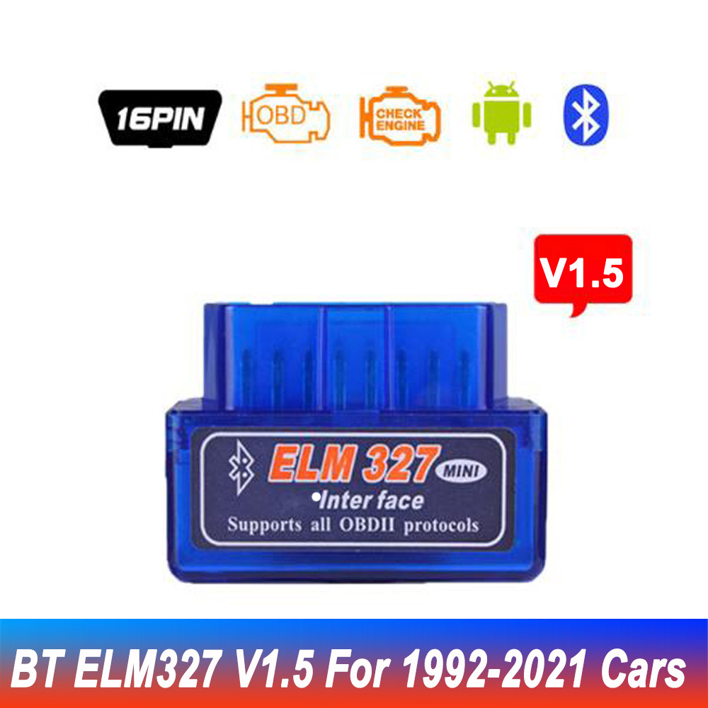 ELM327 V 2.1 ELM327 Bluetooth OBD2 V2.1  V1.5 Car Scanner Automotive OBD 2 Auto agnostic Tool OBI Sc