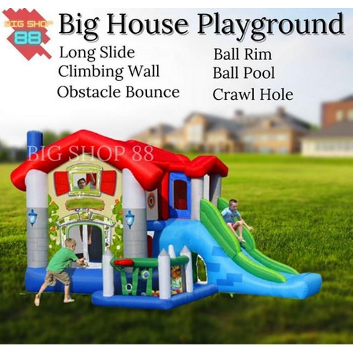 Rumah istana balon inflatable toys perosotan anak playground kids