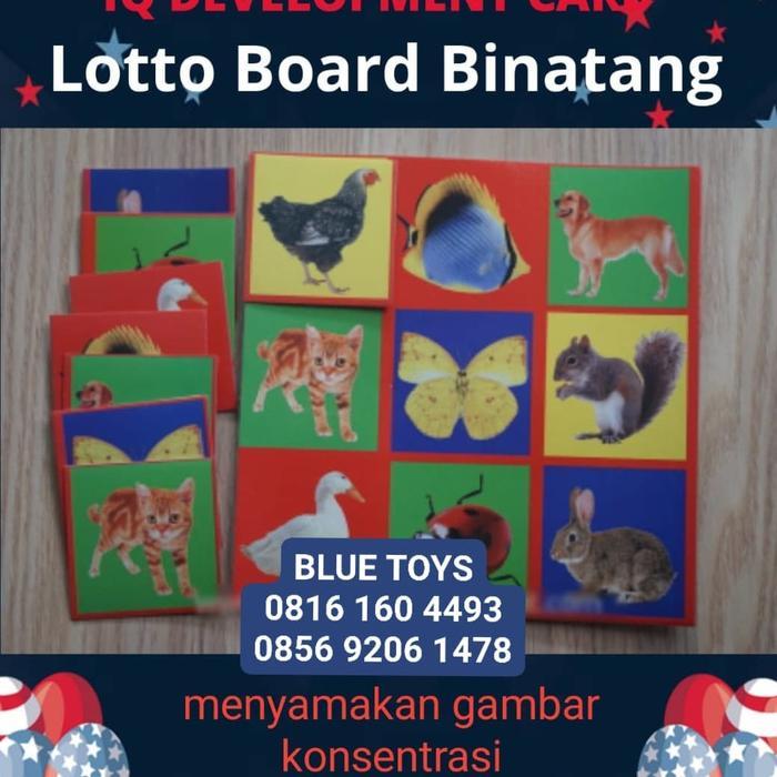 FLASH CARDS LOTTO BOARD BINATANG