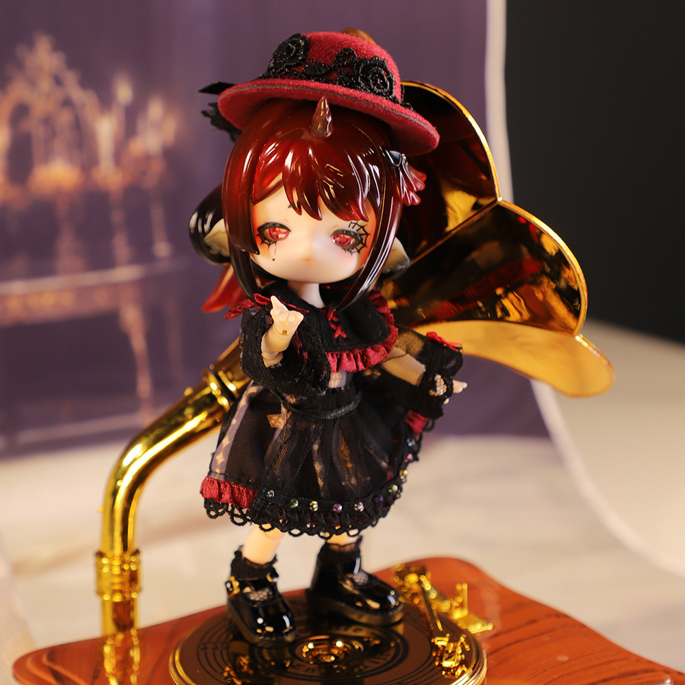 Ob11 Doll Dark Magic Queen Lolita Set Dress Vintage Doll maid dress skirt suit For Ob11,Molly, Gsc,1