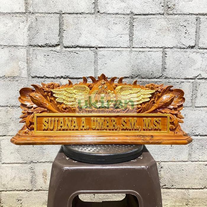 Papan nama meja ukir / papan nama meja / papan nama meja custom EU4364
