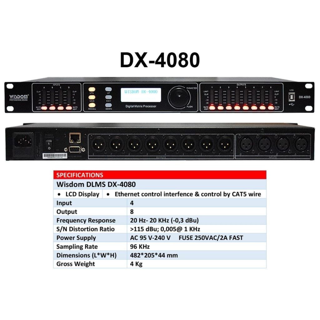 SPEAKER MANAGEMENT WISDOM DX4080 DLMS WISDOM DX 4080