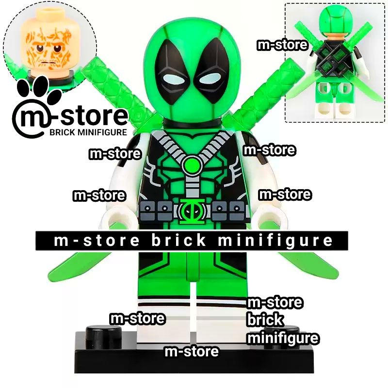 mainan kreatif edukatif deadpool greenpool