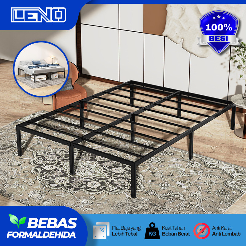 ranjang besi 180x200 divan 120x200 tatakan kasur 180x200 dipan 90x200 single ranjang kasur