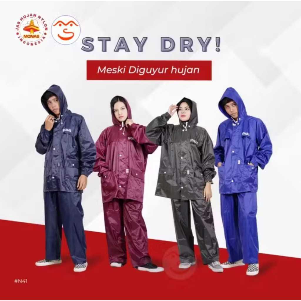 Jas Hujan Monas N41 Jaket Celana Jas Hujan