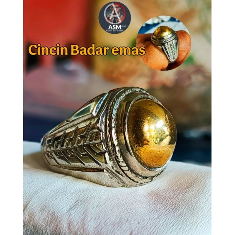 CINCIN BADAR EMAS / CINCIN BATU AKIK BADAR EMAS MANTAP