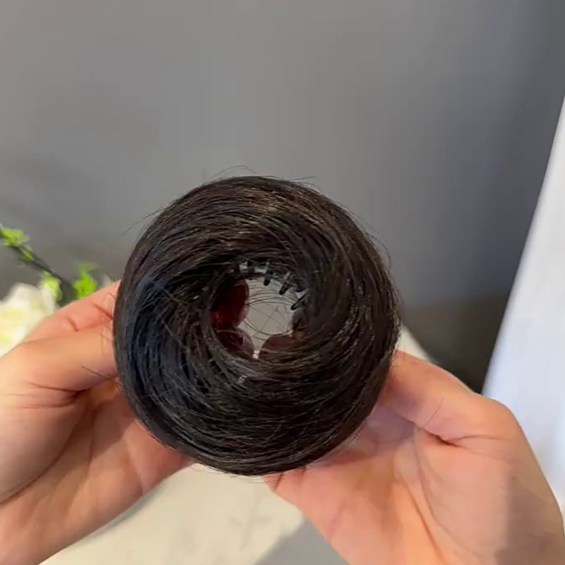 Jepit Rambut Ponitail Adjustable Rambut Cepol Palsu Wanita Universal Jepit Palsu Cepol Untuk