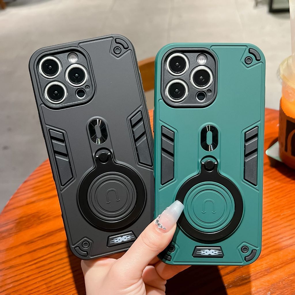 RObot case Samsung A25 A26 A32 4G A33 5G Ring pro camera carbon fiber rotasi 360