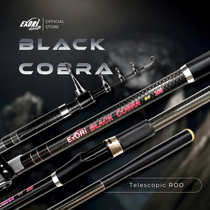 Joran Telescopic Exori Black Cobra 360 s/d 450 | Joran Telescopic | Surf Rod - 360