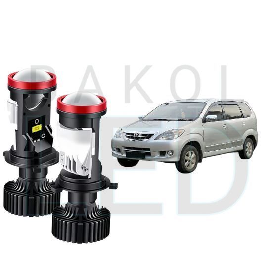 2pcs Lampu Utama LED H4 Projector High Power Mobil Toyota Avanza gen1 2004 2011 BL