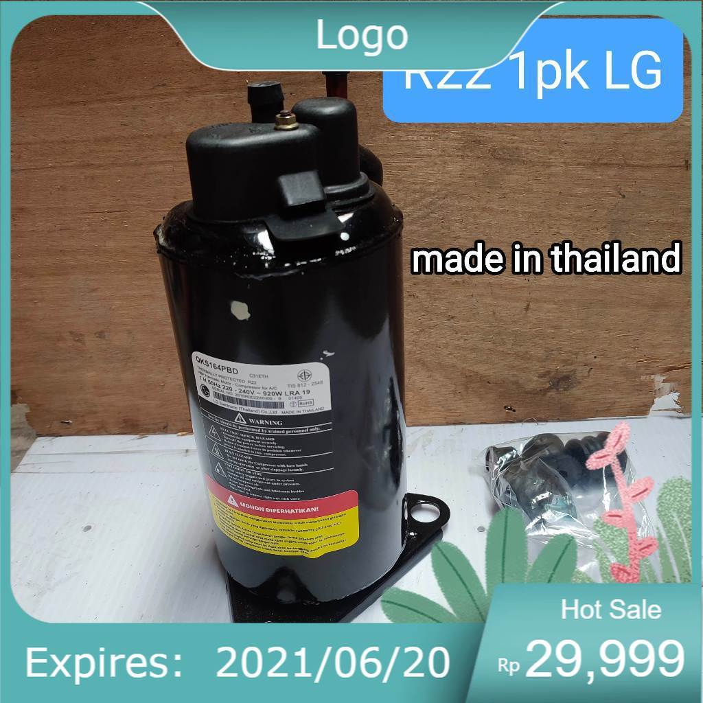 COMPRESSOR AC R22 - 1 PK - 1.5 PK QKS164PBD LG KOMPRESOR AC LG 1 HP - 1.5 PK