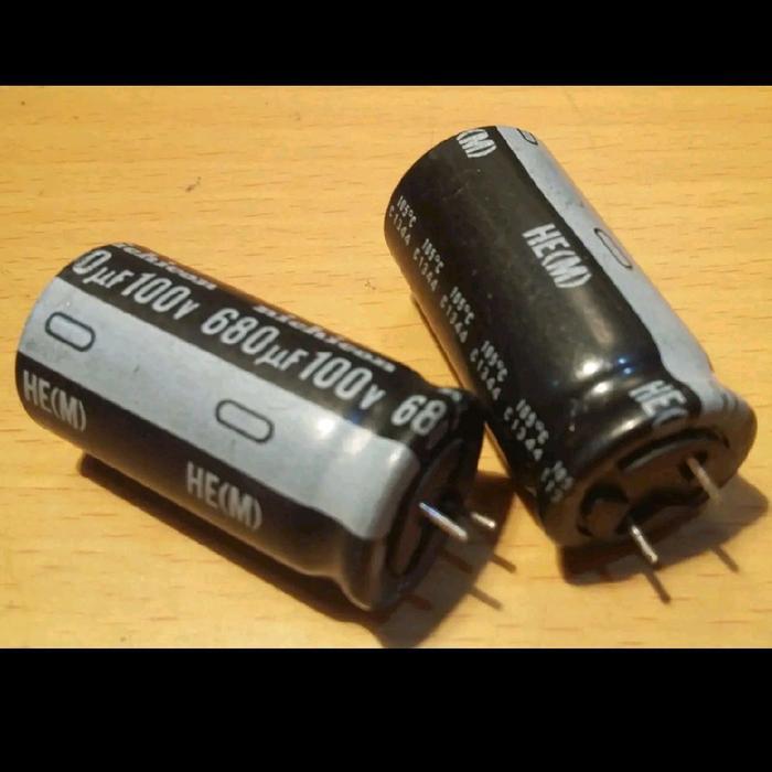 Elco Elko 680uF 100v 680uf/100v HE series Nichicon BERKUWALITAS...