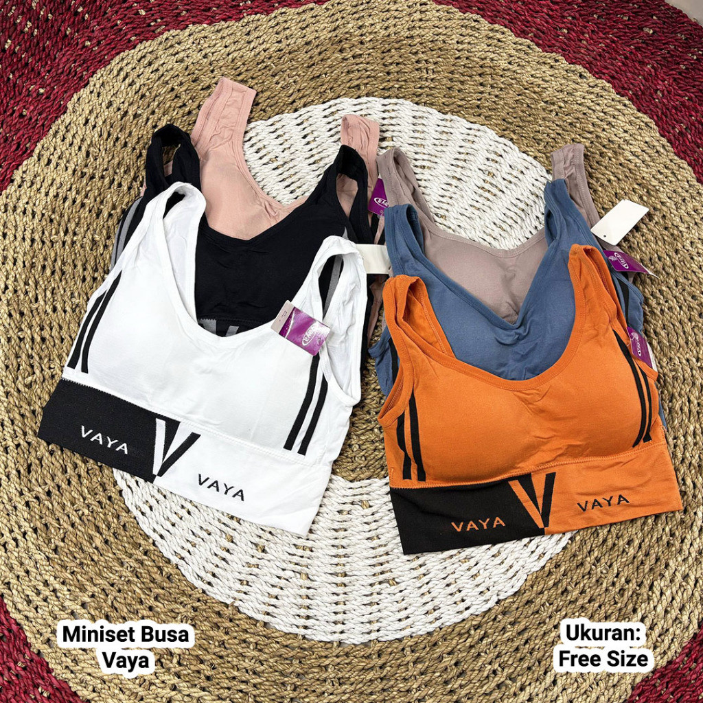 1pcs Miniset BH Vaya Art 2046 BRA Wanita Dengan Busa Miniset Vaya Tanpa Kait