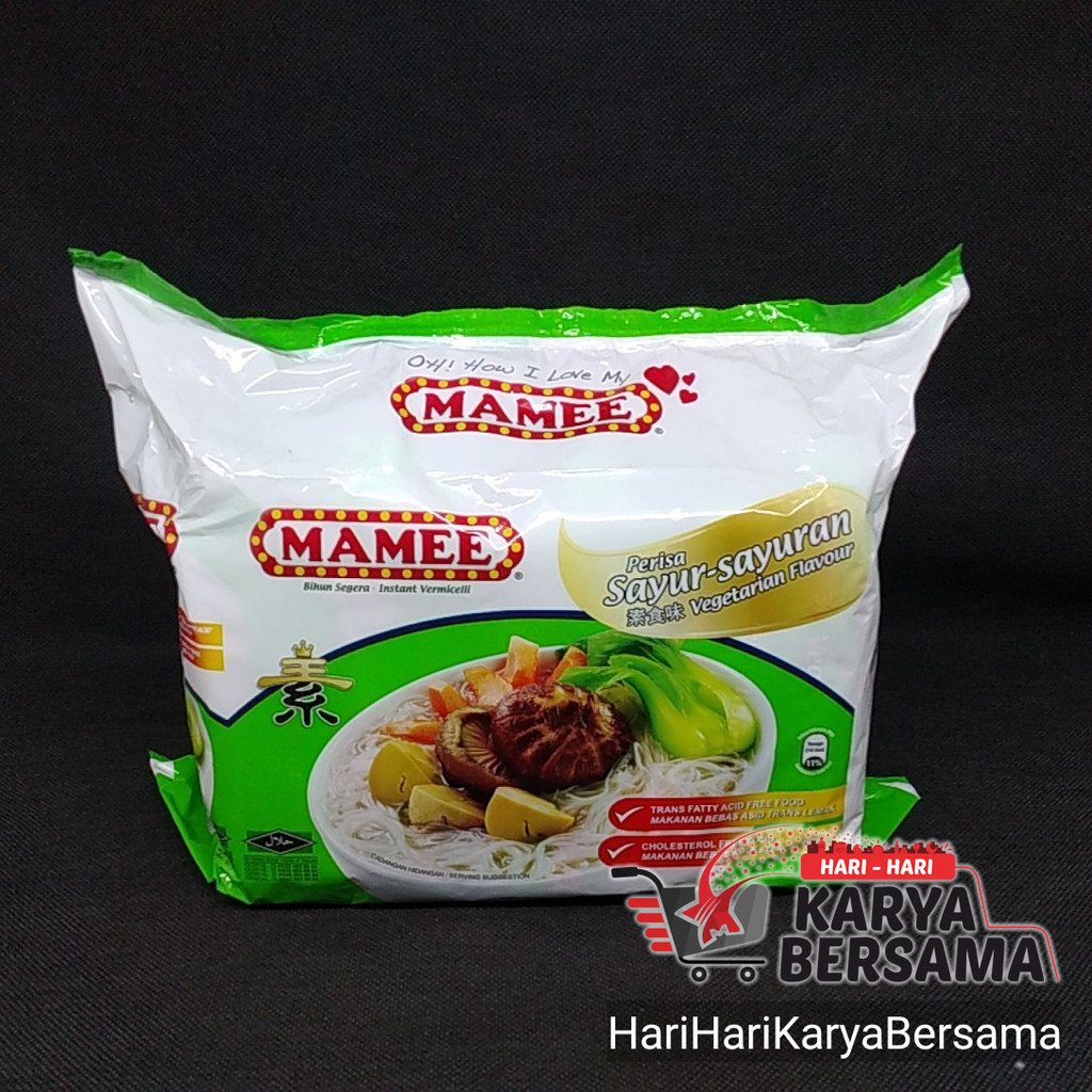 MAKANAN MI MIE INSTAN MAMEE MAME BIHUN KUAH VEGETARIAN PACK 5'S X 58GR