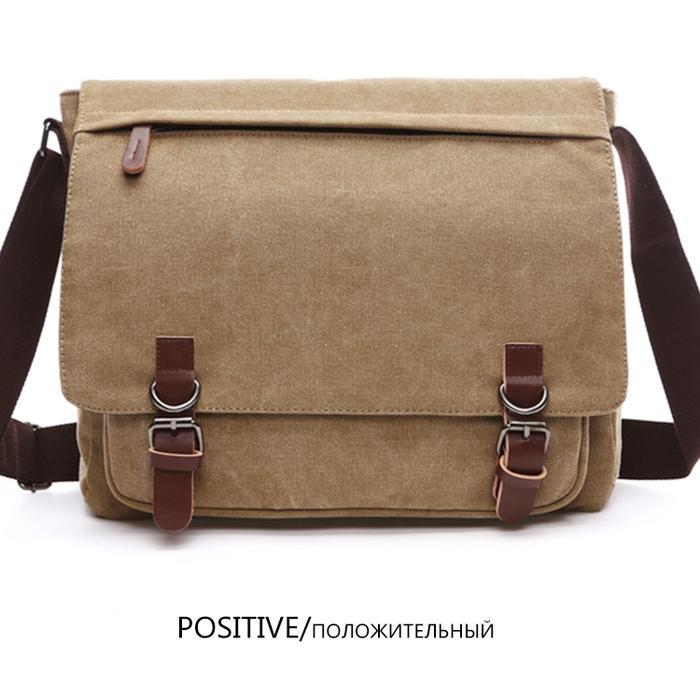 Tas selempang canvas tas bahu tas laptop tas kerja tas sekolah 9013