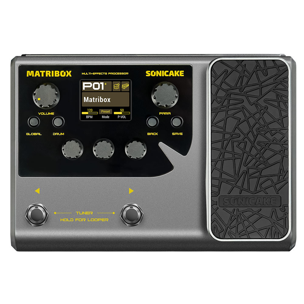 SONICAKE Matribox 140 Built-in Guitar/Bass/Acoustic Multi Effects Processor with Expression pedal Lo