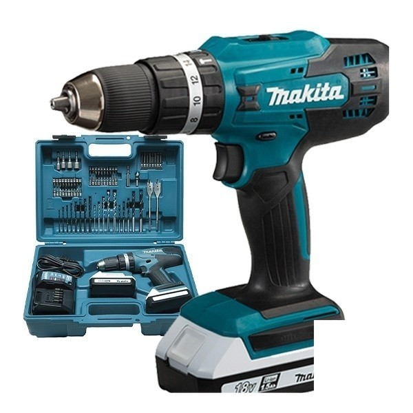 MAKITA Cordless Hammer Drill HP488D003 Bor Baterai Set HP 488 D003