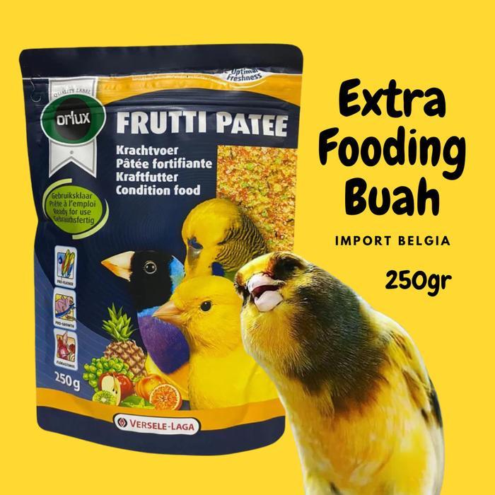 [ Promo ] || Makanan Burung FRUTTI PATEE Versele Laga Extra Fooding Buah Bergizi Kenari Parkit Finch