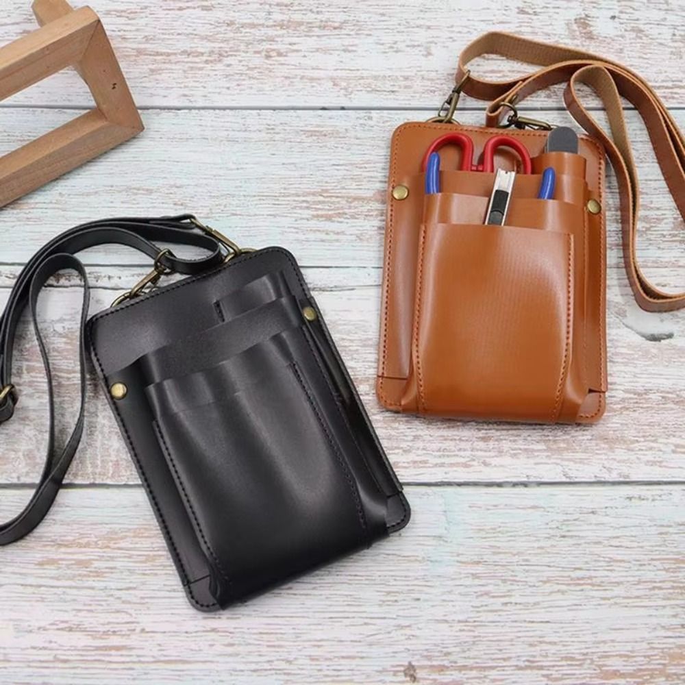 Heavy Duty Leather Garden Tool Belt Tool Storage Multi-layer Leather Tool Belt Multipurpose Portable