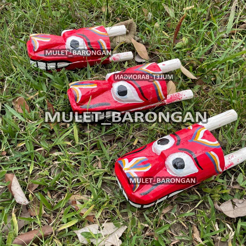 __--__ Barongan Kepruk Kecil Anak Bahan Full Kayu ___--__