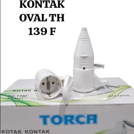 Steker Karet TORCH / Colokan Listrik Kontra Karet Mesin Male Female - 1 Set