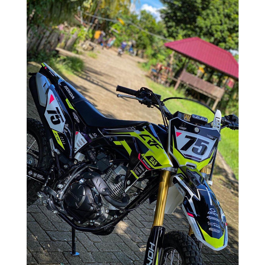 DECAL CUSTOM CRF 150L HIJAU STABILO KEREN CRF-262