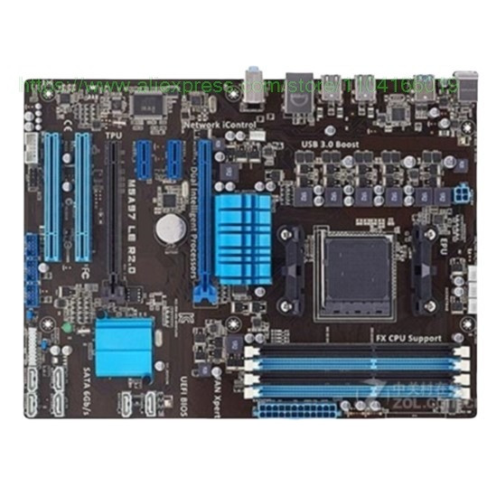 M5A97 LE R2.0 computer board AM3+AM3 DDR3 32G suitable for AMD 970 desktop board USB3.0 SATA III  10