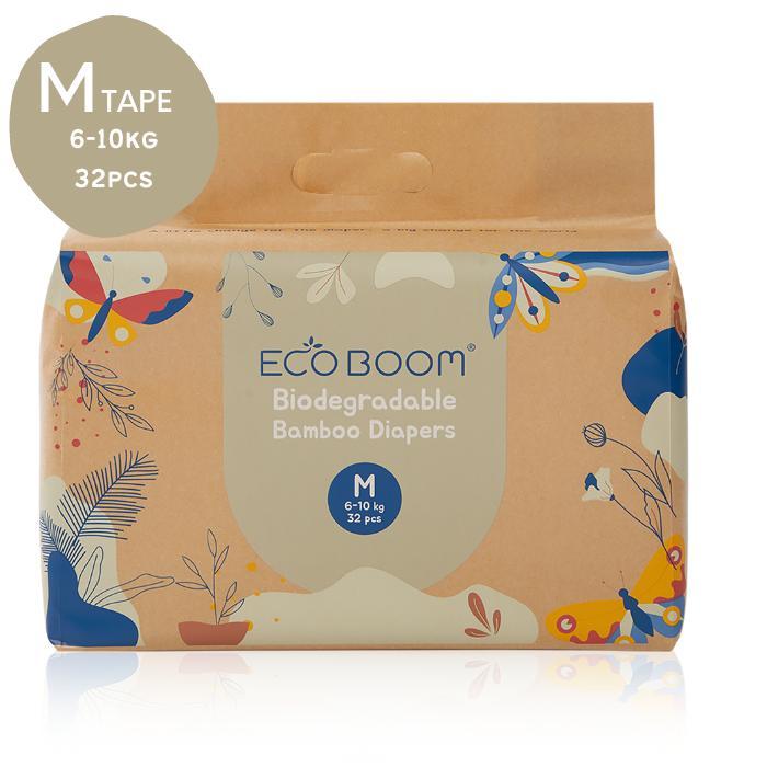 Eco Boom Bamboo Diaper M32 - Popok Tape Bayi Eco Friendly Diaper