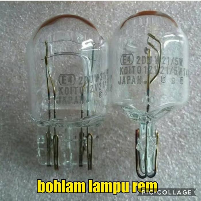 satu buah bohlam lampu rem KOITO JAPAN T20 calya sigra rush terios