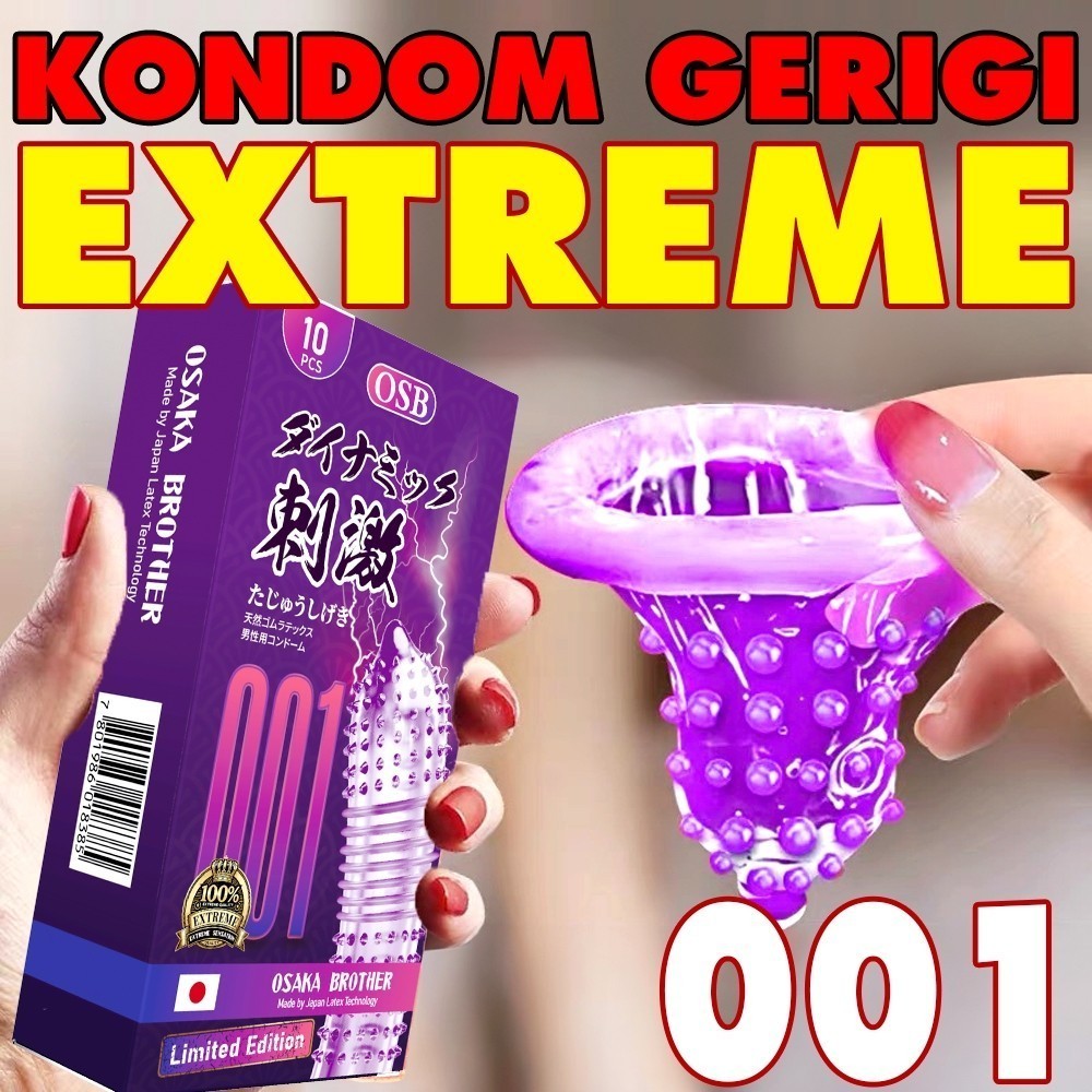 [ 845 STORE ] SIAP KIRIM PRIVASI AMAN  P  Kondom Gerigi 001 OSB Osaka Brother - Gerigi Extreme Berdu