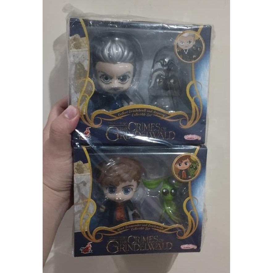 Hot Toys Cosbaby Fantastic Beasts The Crimes of Grindelwald Gellert Augurey Newt Scamander Bowtruckl