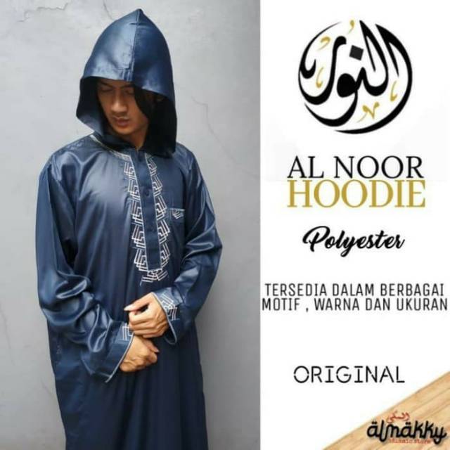 ALNOOR HOODIE - Jubah Gamis Pria Al Noor Almakky Store Al Makky Store
